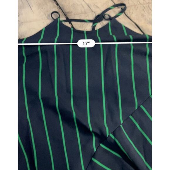 Rowing Blazers Slip Diagonal Stripe Midi Dress -Women's Small New - Picture 9 of 9